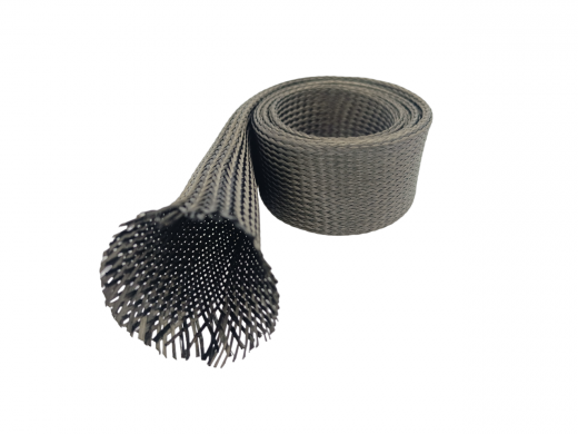 Карбоновый оплеточный рукав Ø 5 мм. / Carbon fibre braided sleeve Ø 5 mm