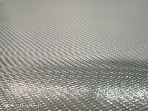 КарбоКожа 200 г/м2, Твилл, 0,4 мм, двустор., серебро
